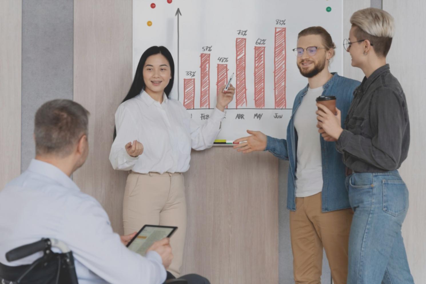 Professionelle Geschäftsverhandlung zwischen zwei Partnern